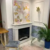 Chimenea bioetanol koloseum pula blanca con cristal Chimenea bioetanol koloseum pula blanca con cristal