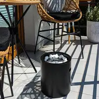Chimenea bioetanol moon mini negra Chimenea bioetanol moon mini negra