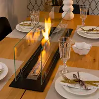 Chimenea bioetanol empotrable 100 cm con cristales