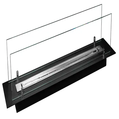 Chimenea bioetanol empotrable 100 cm con cristales