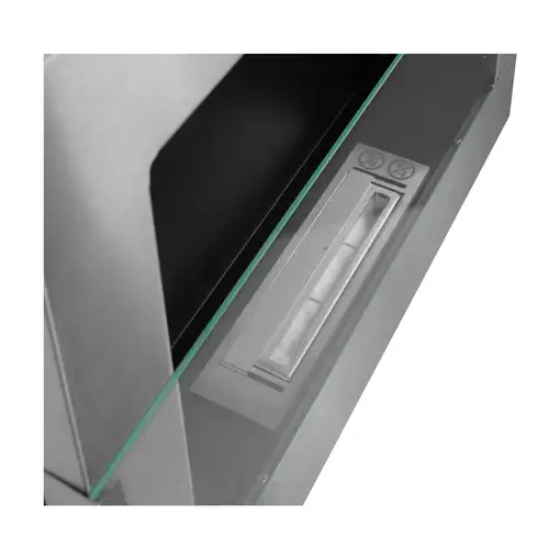 Chimenea bioetanol inox 65x40 cm con cristal