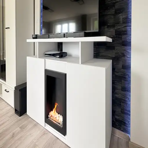 Chimenea bioetanol vertical negra 61x39 cm