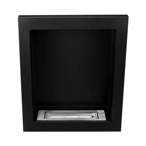 Chimenea bioetanol vertical negra 61x39 cm