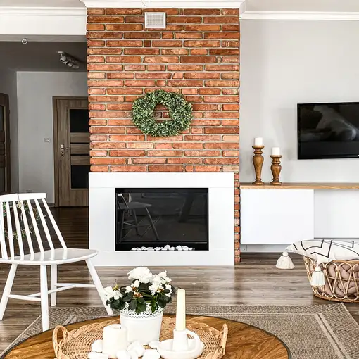 Chimenea bioetanol asne blanca con cristal