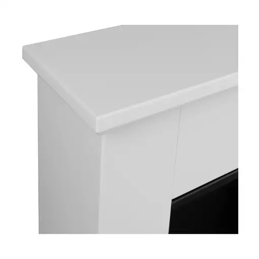 Chimenea bioetanol pula mini blanca con cristal