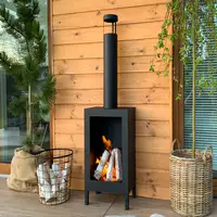 Chimenea bioetanol kozen negra 44x136 cm Chimenea bioetanol kozen negra 44x136 cm