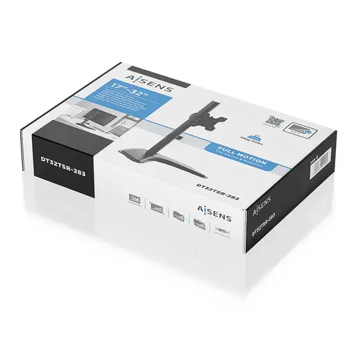 AISENS Soporte de mesa con peana eco giratorio e inclinable para monitor/TV 10kg d