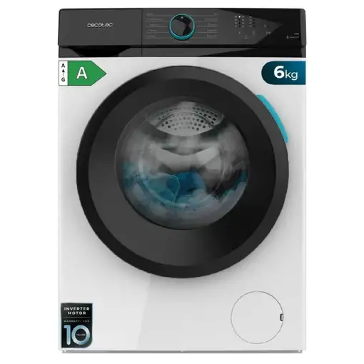 Lavadora carga frontal 6 kg 1200 RPM Blanco A01_EU01_103799 CECOTEC Lavadora carga frontal 6 kg 1200 RPM Blanco A01_EU01_103799 CECOTEC