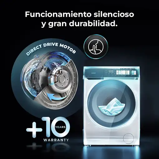 Lavadora carga frontal 9 kg 1400 RPM Blanco A01_EU01_104029 CECOTEC
