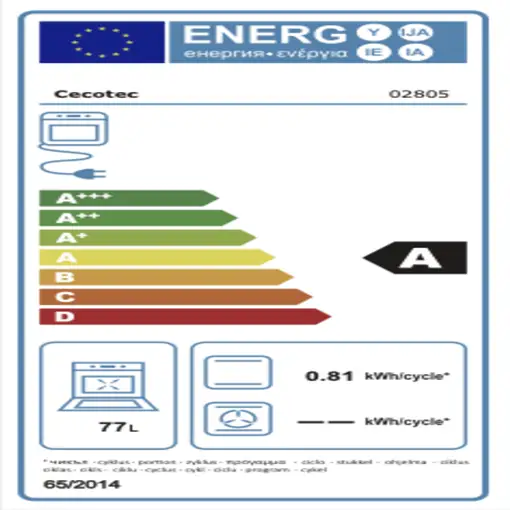 Horno 77 L Negro 02805 CECOTEC