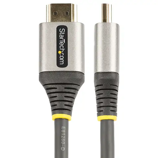StarTech.com Cable de 0,5m HDMI 2.0 con Certificación Premium - Cable HDMI de Alta