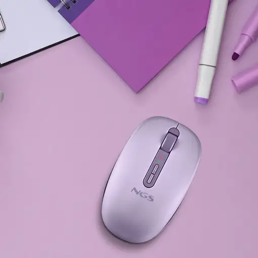 Ratón inalámbrico FOG DUAL PURPLE compatible con tecnología Bluetooth 5.4