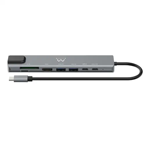 Ewent EW1146 base para portátil y replicador de puertos Alámbrico USB 3.2 Gen 1 (3