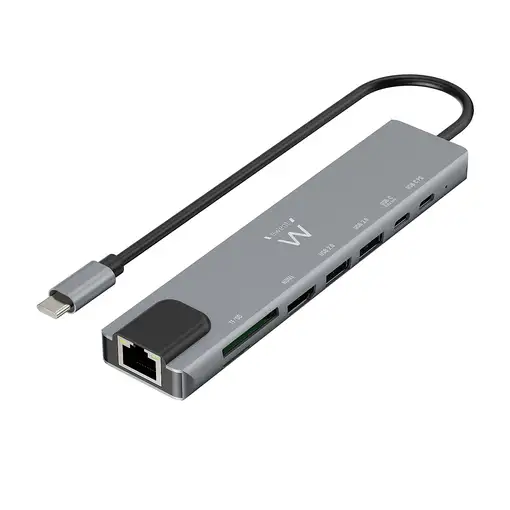 Ewent EW1146 base para portátil y replicador de puertos Alámbrico USB 3.2 Gen 1 (3