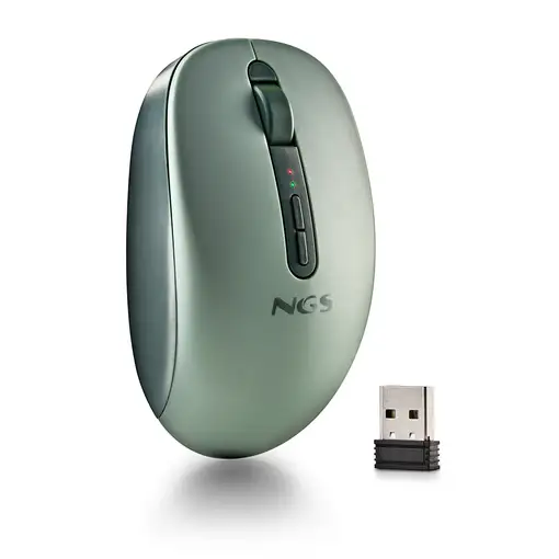 Ratón inalámbrico dual, compatible c/ bluetooth 5.2 y 2.4Ghz Fog Dual Green NGS Ratón inalámbrico dual, compatible c/ bluetooth 5.2 y 2.4Ghz Fog Dual Green NGS