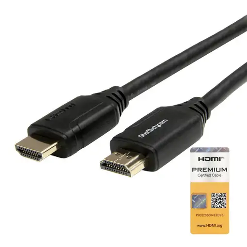 StarTech.com Cable de 50cm HDMI 2.0 Certificado Premium con Ethernet - HDMI de Alt StarTech.com Cable de 50cm HDMI 2.0 Certificado Premium con Ethernet - HDMI de Alt