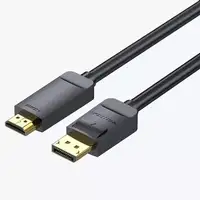 Vention HAGBF adaptador de cable de vídeo 1 m DisplayPort HDMI Negro Vention HAGBF adaptador de cable de vídeo 1 m DisplayPort HDMI Negro
