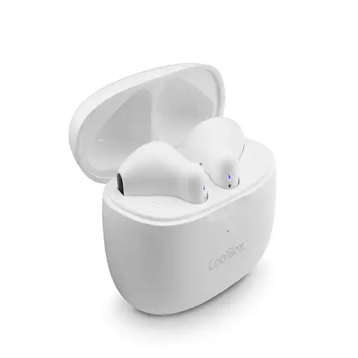 CoolBox AURICULARES BLUETOOTH CON MICROFONO TWS-01 BLANCO True Wireless Stereo (TW