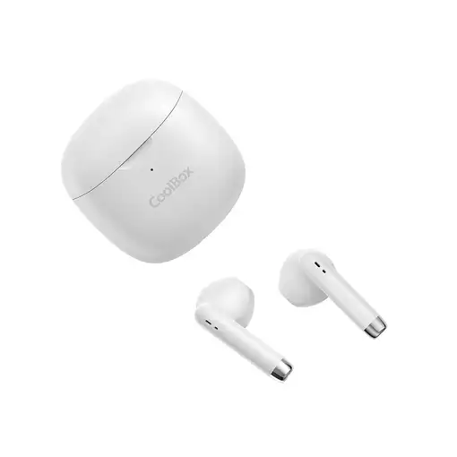 CoolBox AURICULARES BLUETOOTH CON MICROFONO TWS-01 BLANCO True Wireless Stereo (TW