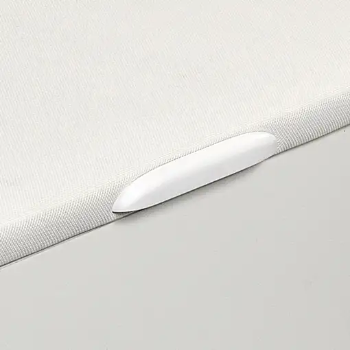 Canapé 150x190 royal sleep blanco esquinas redondas montaje incluido