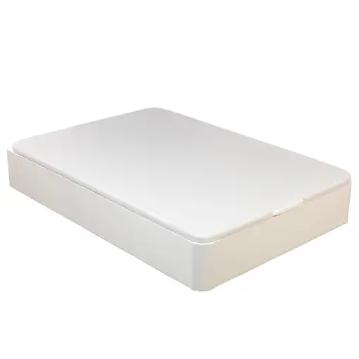 Canapé 150x190 royal sleep blanco esquinas redondas montaje incluido