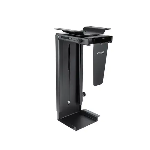 TooQ Soporte Metálico para CPU para Escritorio/Pared, Negro