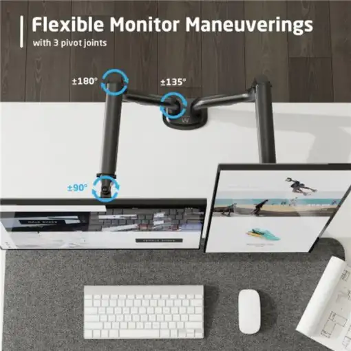 Ewent EW1534 soporte para monitor 81,3 cm (32'') Escritorio Negro