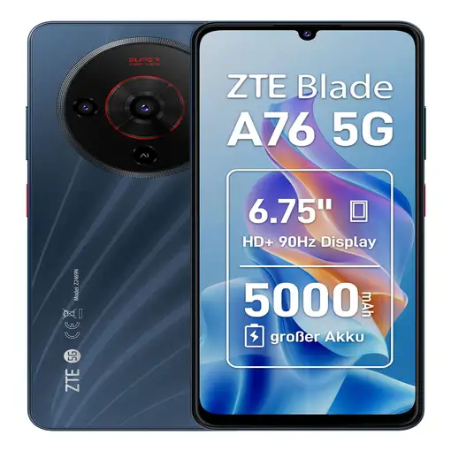 Smartphone Blade 6 + 128GB Negro ZTE