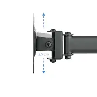 TooQ Soporte de mesa para 3 pantallas (monitor / plasma / LCD / LED) 13''-27''