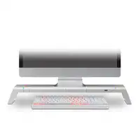 Mars Gaming MGS-ONE Blanco, Soporte Monitor RGB Chroma, Tamaño Ajustable, Soporte