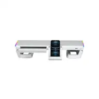 Mars Gaming MGS-ONE Blanco, Soporte Monitor RGB Chroma, Tamaño Ajustable, Soporte