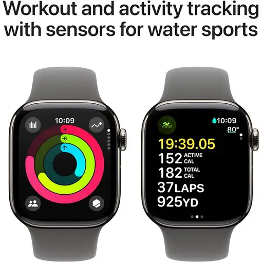 Apple Watch Series 10 OLED 46 mm Digital 416 x 496 Pixeles Pantalla táctil 4G Tita