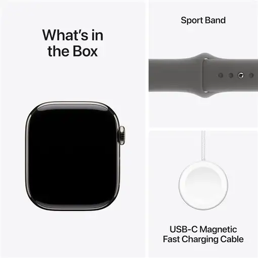 Apple Watch Series 10 OLED 46 mm Digital 416 x 496 Pixeles Pantalla táctil 4G Tita