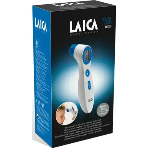 Laica TH1000 termómetro digital Termómetro con sensor remoto Azul, Blanco Frente B