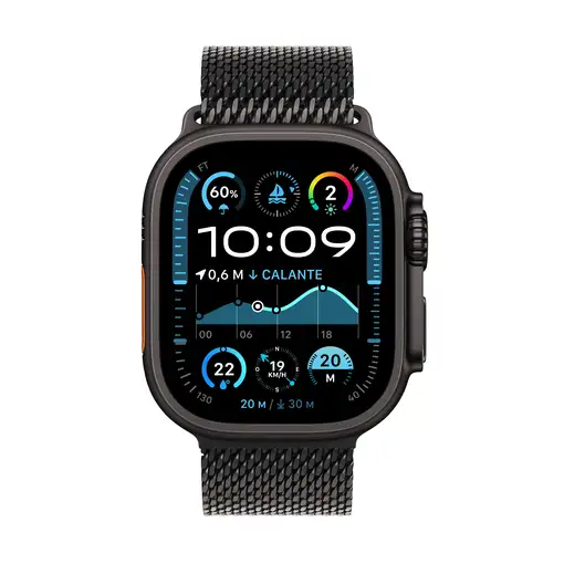 Apple Watch Ultra 2 OLED 49 mm Digital 410 x 502 Pixeles Pantalla táctil 4G Negro