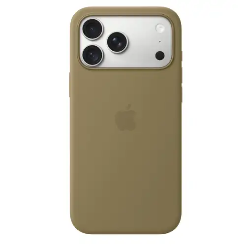 Apple Funda de silicona con MagSafe para el iPhone 18 Pro Max - Verde oliva Apple Funda de silicona con MagSafe para el iPhone 18 Pro Max - Verde oliva