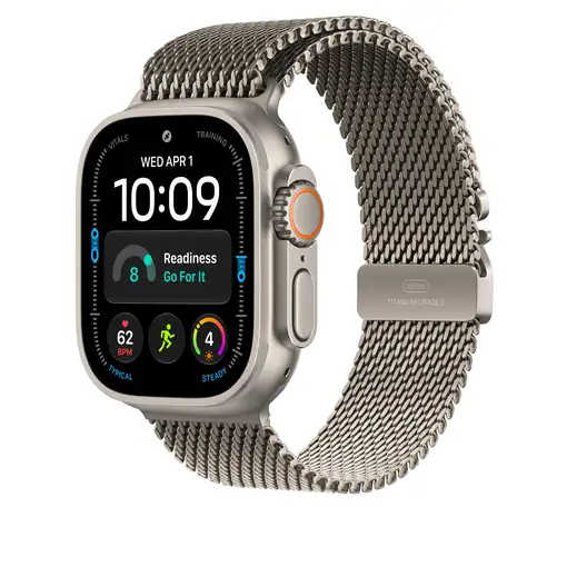 Apple Pulsera Milanese Loop en titanio natural (49 mm) - Talla L
