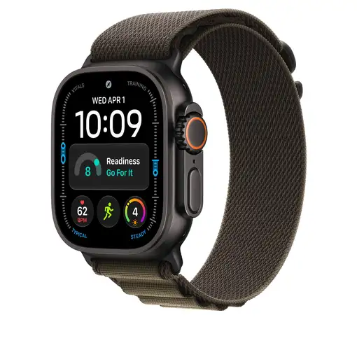 Apple Correa Loop Alpine oliva oscuro (49 mm) - Talla M - Titanio negro