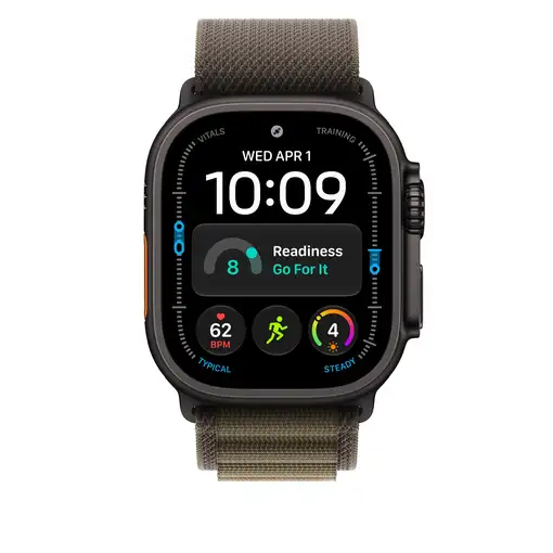 Apple Correa Loop Alpine oliva oscuro (49 mm) - Talla M - Titanio negro