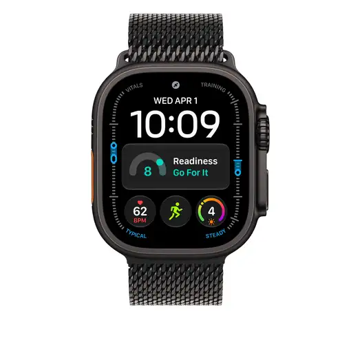 Apple Pulsera Milanese Loop en titanio negro (49 mm) - Talla L
