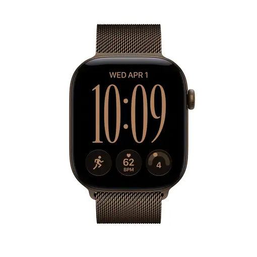 Apple Pulsera Milanese Loop en bronce oscuro (46 mm) - Talla M/L