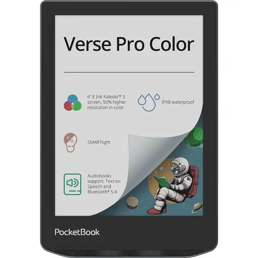PocketBook Verse Pro Color lectore de e-book Pantalla táctil 16 GB Wifi Negro, Azu