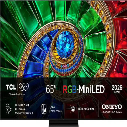 Televisor RGB-Mini LED 65" 4K Ultra HD Negro Smart 65RM7L TCL Televisor RGB-Mini LED 65" 4K Ultra HD Negro Smart 65RM7L TCL