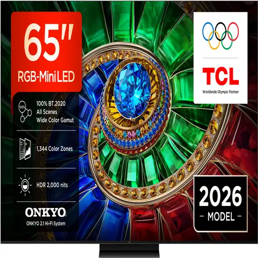 Televisor RGB-Mini LED 65" 4K Ultra HD Negro Smart 65RM7L TCL