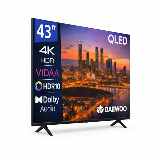 Televisor QLED 43" 4K Ultra HD Negro Smart 43VB56QV DAEWOO