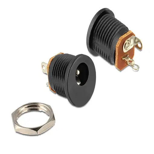 DeLOCK 65503 cambiador de género para cable DC 2.1 x 5.5 mm Negro DeLOCK 65503 cambiador de género para cable DC 2.1 x 5.5 mm Negro