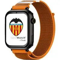 Reloj GPS Infantil SaveFamily SaveWatch PLUS Ed Valencia Negro Correa Tela Naranja