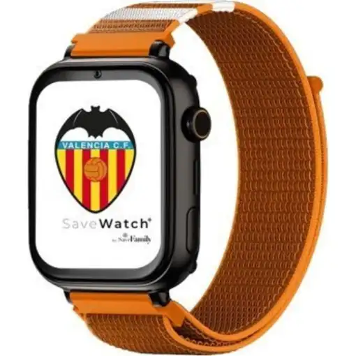 Reloj GPS Infantil SaveFamily SaveWatch PLUS Ed Valencia Negro Correa Tela Naranja Reloj GPS Infantil SaveFamily SaveWatch PLUS Ed Valencia Negro Correa Tela Naranja