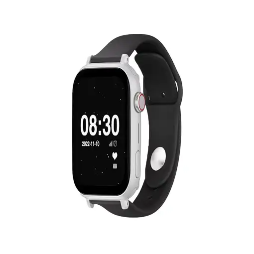 Reloj GPS Infantil SaveFamily SaveWatch PLUS Carcasa Blanca Correa Silicona Negra