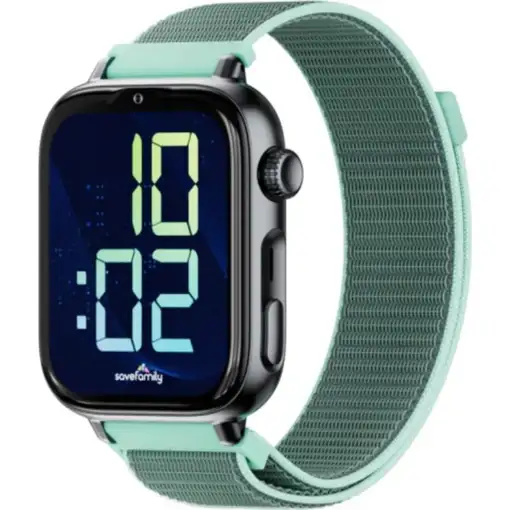 Reloj GPS Infantil SaveFamily SaveWatch PLUS 2 Carcasa Negra Correa Tela Ocean Reloj GPS Infantil SaveFamily SaveWatch PLUS 2 Carcasa Negra Correa Tela Ocean